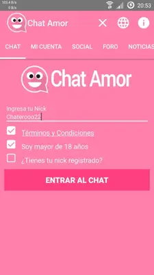 Chat Amor android App screenshot 7